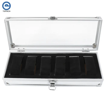 6/12 Grid Insert Slots Jewelry Watchbox Display Storage Box Aluminium Jewelry Decoration Caja Reloj Holder Caixa Relogio
6/12 Grid Insert Slots Jewelry Watchbox Display Storage Box Aluminium Jewelry Decoration Caja Reloj Holder Caixa Relogio
