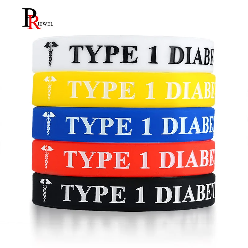 Type 1 Diabetes Bracelets 7.48" Silicone Medical Alert Wristbands 5 pieces in one Set
Type 1 Diabetes Bracelets 7.48" Silicone Medical Alert Wristbands 5 pieces in one Set