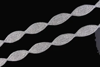 10Yard Chic Oval Diamond Rhinestone Applique Trim Handmade Hot Fix Beaded Crystal Trimming For Girl Wedding/Bridal Headwear
10Yard Chic Oval Diamond Rhinestone Applique Trim Handmade Hot Fix Beaded Crystal Trimming For Girl Wedding/Bridal Headwear
