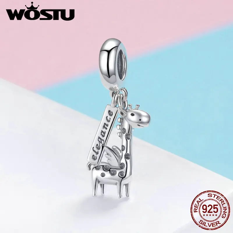 WOSTU Authentic 925 Sterling Silver Elegant Giraffe Dangles Charms Fit Bracelet & Necklace Pendant Fashion Jewelry Gift FIC976
WOSTU Authentic 925 Sterling Silver Elegant Giraffe Dangles Charms Fit Bracelet & Necklace Pendant Fashion Jewelry Gift FIC976