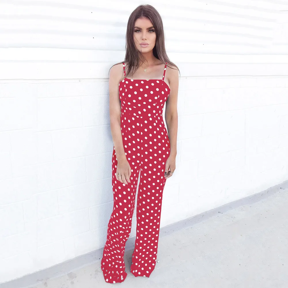 Ladies sexy polka-dot trousers Summer sling jumpsuit Women's casual jumpsuit large size Mameluco sin manga H-NEW
Ladies sexy polka-dot trousers Summer sling jumpsuit Women's casual jumpsuit large size Mameluco sin manga H-NEW