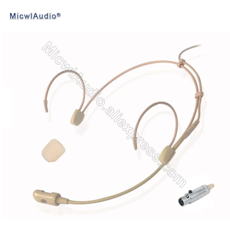 High Quality Headworn Pro Condenser Conference Unidirectional Headset Microphone 3Pin TA3F For AKG Samson Beige
High Quality Headworn Pro Condenser Conference Unidirectional Headset Microphone 3Pin TA3F For AKG Samson Beige