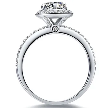 1CT Certificate Lab Grown Synthetic Carbon Moissanite Ring Engagement for Women Jewelry 585 White Gold Brand Ring Positive
1CT Certificate Lab Grown Synthetic Carbon Moissanite Ring Engagement for Women Jewelry 585 White Gold Brand Ring Positive