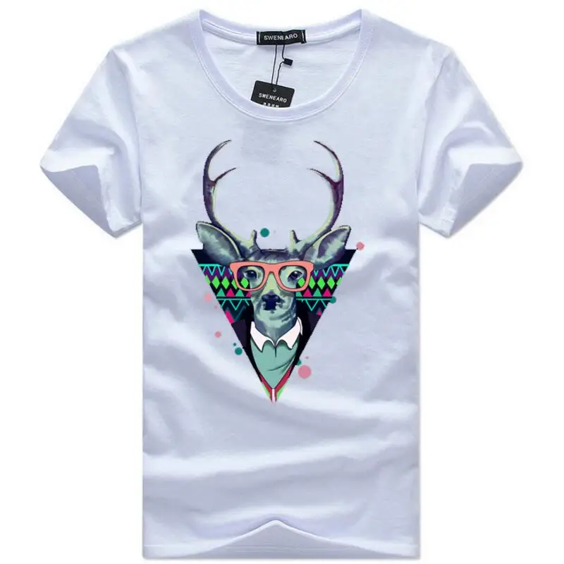 SWENEARO Summer casual short-sleeved men's T-shirt male High quality deer head printing funny T-shirt Plus size 5XL t shirt men
SWENEARO Summer casual short-sleeved men's T-shirt male High quality deer head printing funny T-shirt Plus size 5XL t shirt men