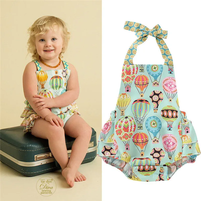 Summer Newborn Baby Girl Cotton Clothes Cute Balloon Printed Sleeveless Halter Belt Romper Backless Ruffle Tutu Jumpsuit 0-18M
Summer Newborn Baby Girl Cotton Clothes Cute Balloon Printed Sleeveless Halter Belt Romper Backless Ruffle Tutu Jumpsuit 0-18M