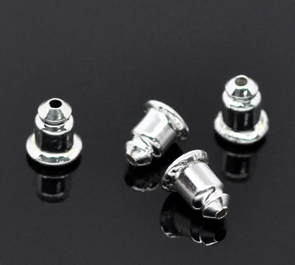 DoreenBeads Copper Earring Findings Ear Nuts Post Stopper Bullet Silver Plated 6mm( 2/8") x 5mm( 2/8"), 20 PCs new
DoreenBeads Copper Earring Findings Ear Nuts Post Stopper Bullet Silver Plated 6mm( 2/8") x 5mm( 2/8"), 20 PCs new