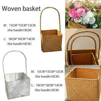 CHUWUJU Hand-Woven Fruit Flower Gardening Wedding Storage Basket Nordic Vintage Storage Box Hamper Organizer
CHUWUJU Hand-Woven Fruit Flower Gardening Wedding Storage Basket Nordic Vintage Storage Box Hamper Organizer