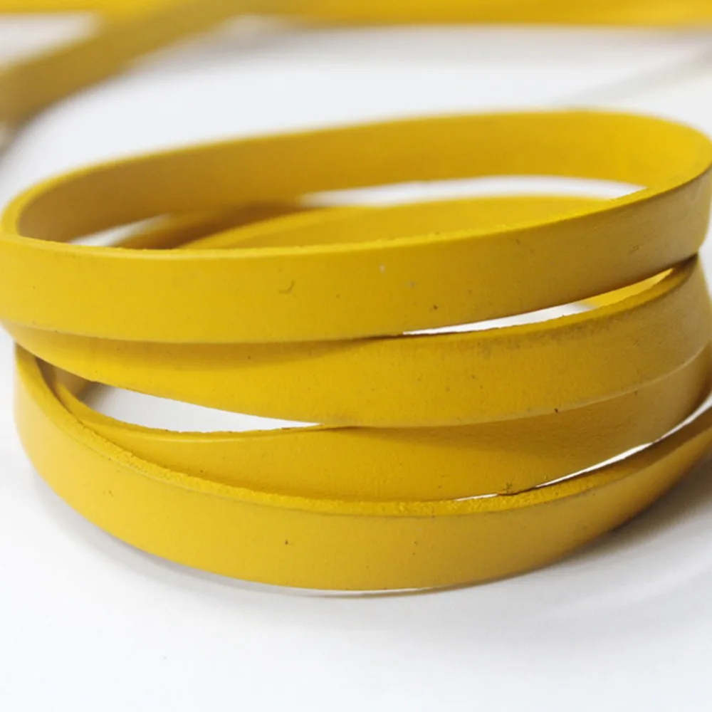 1 Yard 8mmx2mm Flat Yellow Coated Hide Real Cow Leather Strip, 8mm Wide Genuine Leather Cord for DIY Bracelet Necklace Jewelry
1 Yard 8mmx2mm Flat Yellow Coated Hide Real Cow Leather Strip, 8mm Wide Genuine Leather Cord for DIY Bracelet Necklace Jewelry