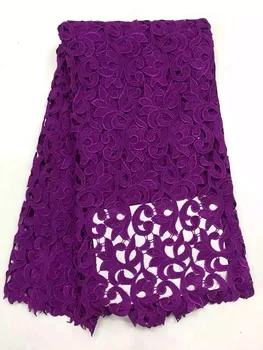 5 Yards Purple African French Lace Fabric High Quality Water Soluble Fabric Cord Embroidery Lace Polyester Guipure Lace Fabric
5 Yards Purple African French Lace Fabric High Quality Water Soluble Fabric Cord Embroidery Lace Polyester Guipure Lace Fabric