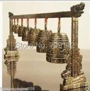 Exquisite old Tibetan Handwork copper Chinese Musical Instrument Bronze Dragon Bells Bell statue Antique Men's Traditional
Exquisite old Tibetan Handwork copper Chinese Musical Instrument Bronze Dragon Bells Bell statue Antique Men's Traditional