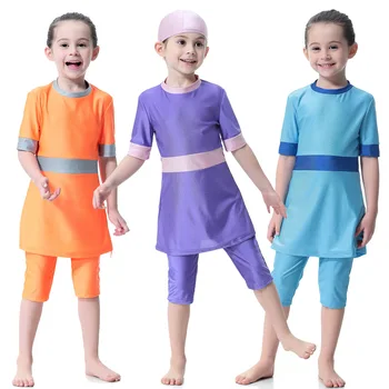Summer Beach Bathing Suit Modest Two-piece Muslim Swimwear for Girl Children Swimsuit 80cm-160cm
Summer Beach Bathing Suit Modest Two-piece Muslim Swimwear for Girl Children Swimsuit 80cm-160cm