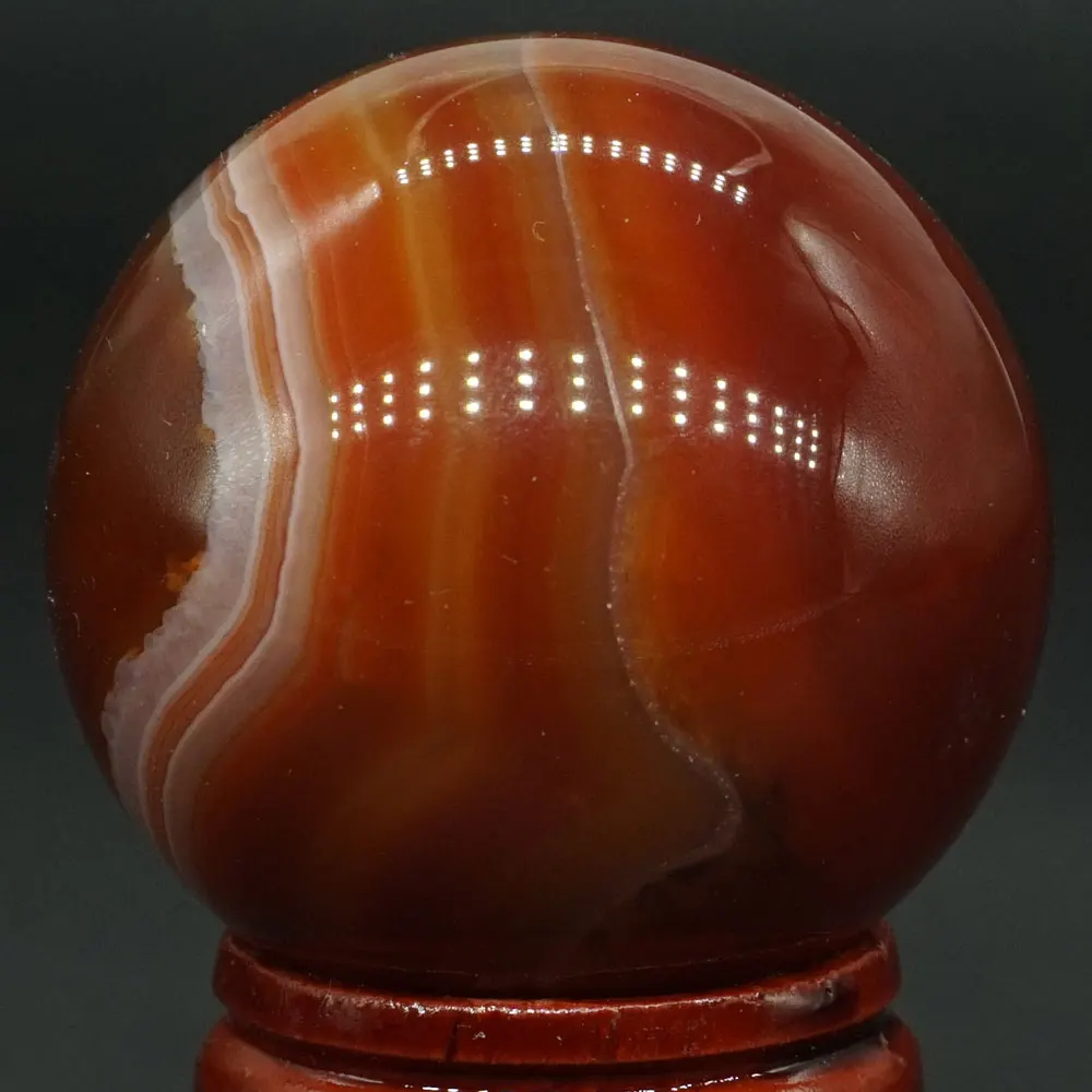 40MM Natural Gemstone Red Agate Carnelian Sphere Crystal Ball Reiki Healing Globe Home Decor
40MM Natural Gemstone Red Agate Carnelian Sphere Crystal Ball Reiki Healing Globe Home Decor