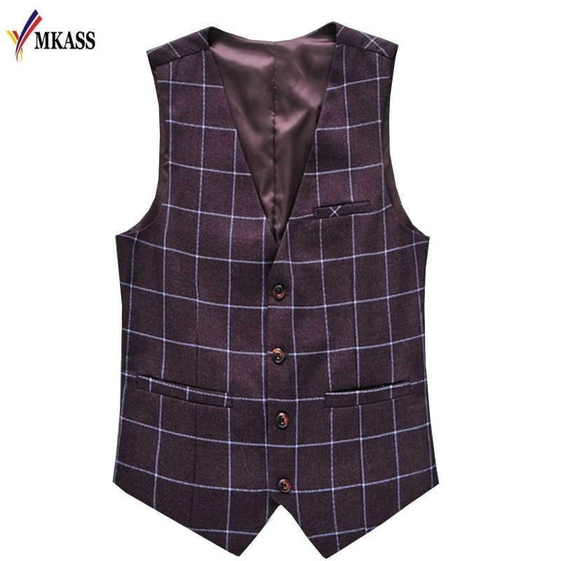 2018 Autumn Fashion Men's Vests New Plaid Slim Fit Vest Men Gentleman Business Suit Vests Male Outwear Vest Plus Size 6XL
2018 Autumn Fashion Men's Vests New Plaid Slim Fit Vest Men Gentleman Business Suit Vests Male Outwear Vest Plus Size 6XL
