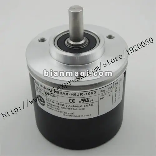 Elco ELCO EB58A8-H6JR-1000 rotary encoders solid shaft 8mm 1000 cable outer diameter of 58mm
Elco ELCO EB58A8-H6JR-1000 rotary encoders solid shaft 8mm 1000 cable outer diameter of 58mm