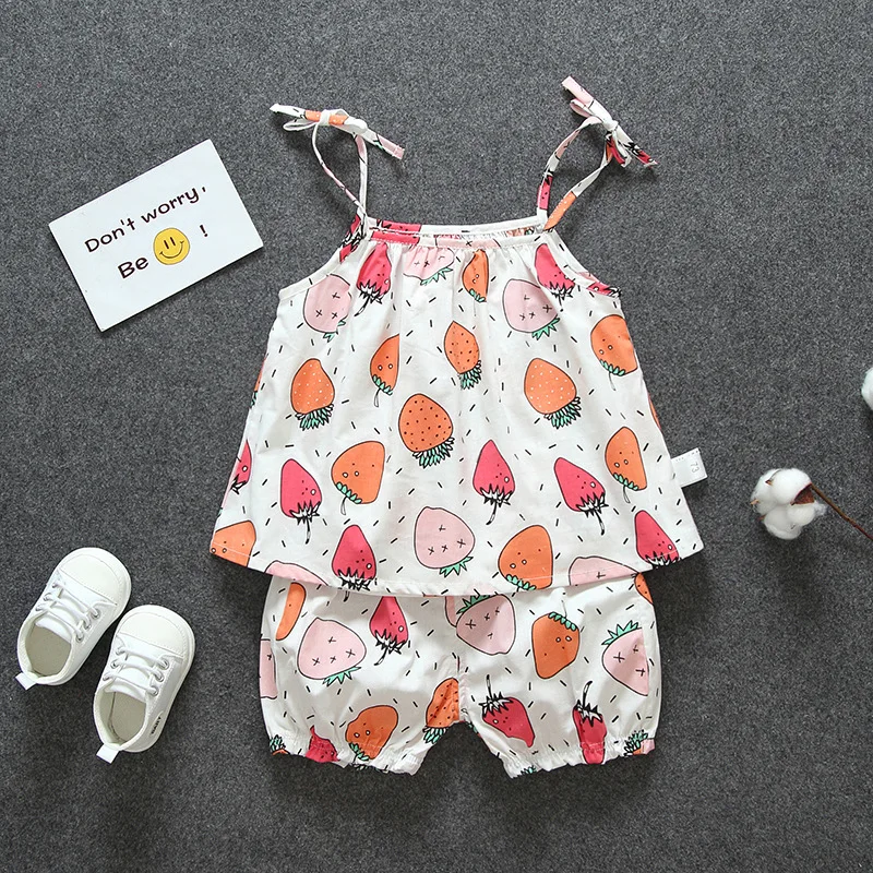 2019 Baby Girls clothing summer sets Beach sling tops + shorts suit for newborn baby girls clothes outfits Thin cool print sets
2019 Baby Girls clothing summer sets Beach sling tops + shorts suit for newborn baby girls clothes outfits Thin cool print sets