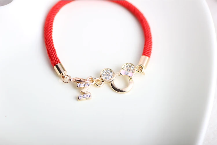 Free Shipping Exquisite Simple Fashion Love Letter Red String Pink Mickey Natal Lucky String Hollow Bracelet
Free Shipping Exquisite Simple Fashion Love Letter Red String Pink Mickey Natal Lucky String Hollow Bracelet