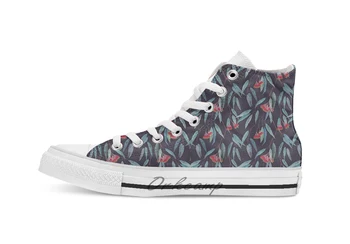 Eucalyptus leaves and flowers on dark Novelty Design breathable casual High Top lace-up Canvas shoes sneakers
Eucalyptus leaves and flowers on dark Novelty Design breathable casual High Top lace-up Canvas shoes sneakers