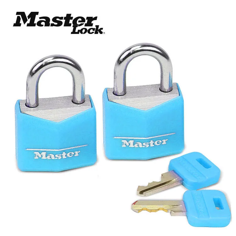 Master Lock small Mini Padlock Locker Lock Drawer Student Concentric luggage case box Lovers Lock 4 Colors 2 Keys Wholesale (12)