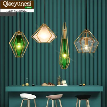 Qiseyuncai Postmodern creative personality golden single head bar diamond crystal chandelier Nordic bedroom bedside art lighting
Qiseyuncai Postmodern creative personality golden single head bar diamond crystal chandelier Nordic bedroom bedside art lighting