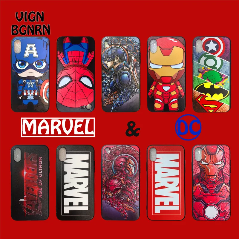 MARVEL 8 case for iphone 7 8plus plus Ironman AVENGERS for iphone X for iphone XR case XS MAX 6 6s phone cover Spider man
MARVEL 8 case for iphone 7 8plus plus Ironman AVENGERS for iphone X for iphone XR case XS MAX 6 6s phone cover Spider man