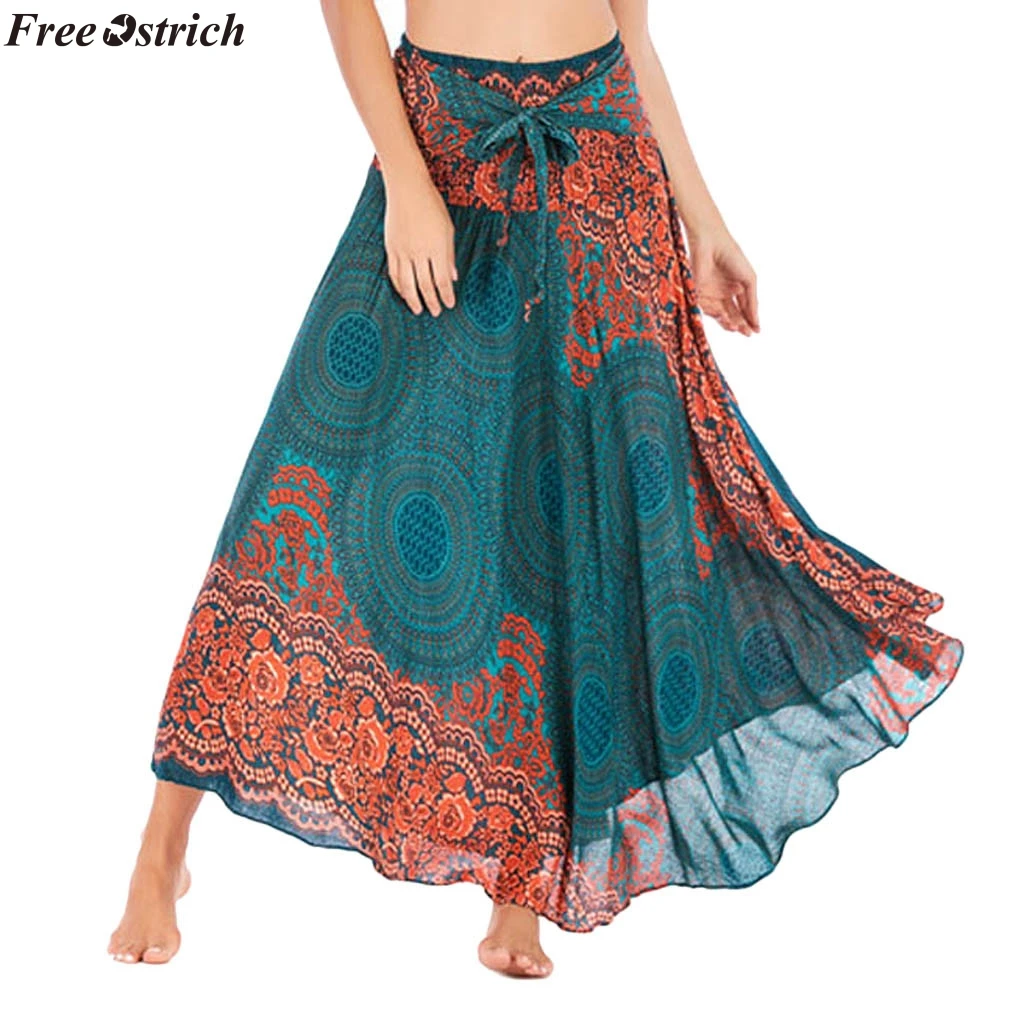 FREE OSTRICH High Waist Bohemian Women's Long Skirt Hippie Bohemian Gypsy Flower Pattern Stretch Beach Skirt Summer Skirt 2019
FREE OSTRICH High Waist Bohemian Women's Long Skirt Hippie Bohemian Gypsy Flower Pattern Stretch Beach Skirt Summer Skirt 2019