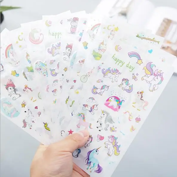 6 Sets/Lot Kawaii Cartoon Unicorn Notebook Planner Stickers For Kids Scrapbooking Sticker Decorative Sticker Escolar Stationery
6 Sets/Lot Kawaii Cartoon Unicorn Notebook Planner Stickers For Kids Scrapbooking Sticker Decorative Sticker Escolar Stationery