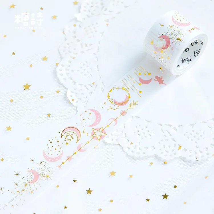 New Creative 35mmx5m With You In The Stars Of The Night Washi Decorative Adhesive Tape DIY Masking Paper Sticker Office Supplies
New Creative 35mmx5m With You In The Stars Of The Night Washi Decorative Adhesive Tape DIY Masking Paper Sticker Office Supplies