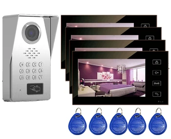 XinSiL Top Quality TFT LCD Color 7"Video Door Phone Doorbell IR Intercom Home Security System HD Camera w/t ID Card&Password 1V4
XinSiL Top Quality TFT LCD Color 7"Video Door Phone Doorbell IR Intercom Home Security System HD Camera w/t ID Card&Password 1V4