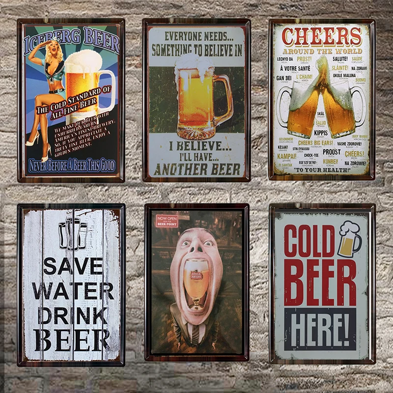Декор для напитков Cheers металлические знаки бар паб клуб гостиница магазин