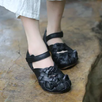 2019 Spring New Arrival Women Leather Flat Shoes Ankle Strap Handmade Weaving Shoes Cover Toes Vintage Ladies Flats
2019 Spring New Arrival Women Leather Flat Shoes Ankle Strap Handmade Weaving Shoes Cover Toes Vintage Ladies Flats