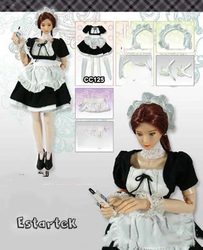 Dollsfigure CC125 CC126 Gothic 1/6 sexy Maidservant Clothing set-Limited Edition for OE PHICEN Female collectible figure DIY
Dollsfigure CC125 CC126 Gothic 1/6 sexy Maidservant Clothing set-Limited Edition for OE PHICEN Female collectible figure DIY