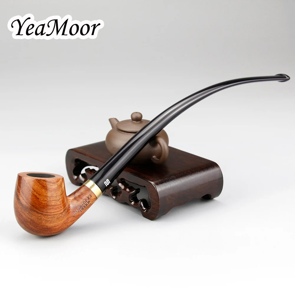 New Bent Smoking Pipe 3mm Filter Metal Ring Wooden Pipe 10 tools free 23cm Long Smoke Pipe Tobacco Pipe Smoking Accessory
New Bent Smoking Pipe 3mm Filter Metal Ring Wooden Pipe 10 tools free 23cm Long Smoke Pipe Tobacco Pipe Smoking Accessory