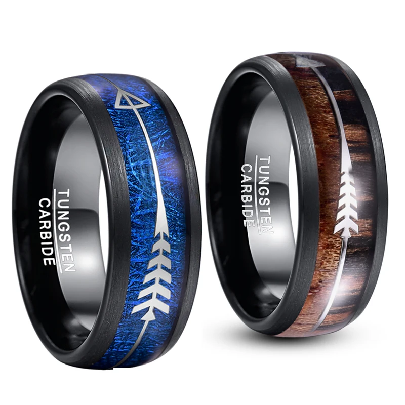 Nuncad Arrow-Shaped Tungsten Carbide Ring Inlaid Blue Imitation Meteorite Male Jewelry Hawaiian Koa Wood Men Rings Customized
Nuncad Arrow-Shaped Tungsten Carbide Ring Inlaid Blue Imitation Meteorite Male Jewelry Hawaiian Koa Wood Men Rings Customized