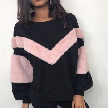 NEW Warm Women Plush Sweatshirt Stitching Long Sleeve Patchwork Pullover Tops Sweatshirt Jumper Plush Stitching Pullover Tops
NEW Warm Women Plush Sweatshirt Stitching Long Sleeve Patchwork Pullover Tops Sweatshirt Jumper Plush Stitching Pullover Tops