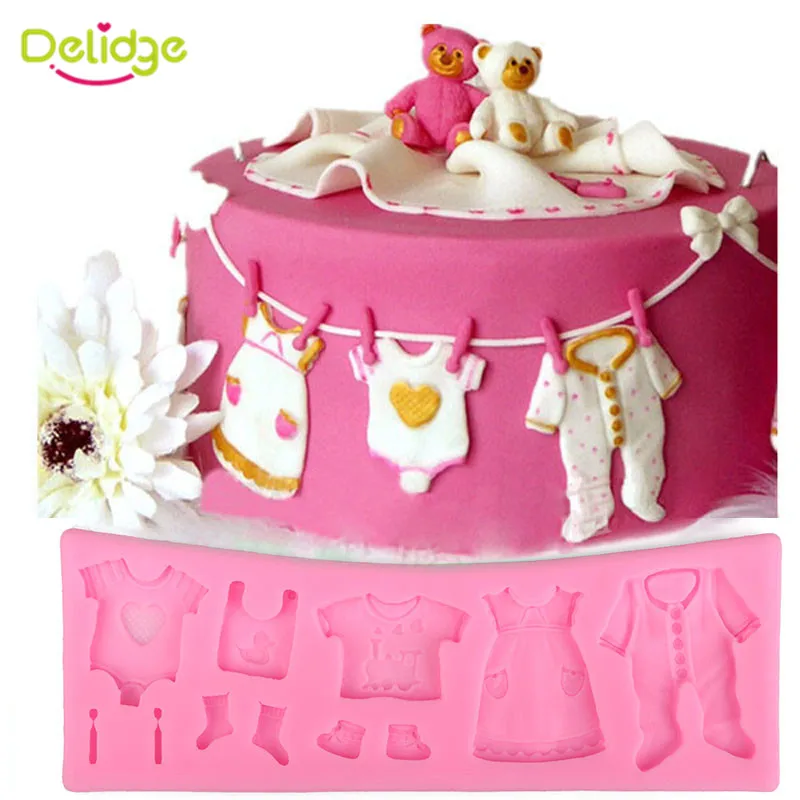 Lovely 3D Baby Clothes Silicone Fondant Mould DIY Chocolate Candy Paste Cake Lace Decorating Tools Mold
Lovely 3D Baby Clothes Silicone Fondant Mould DIY Chocolate Candy Paste Cake Lace Decorating Tools Mold