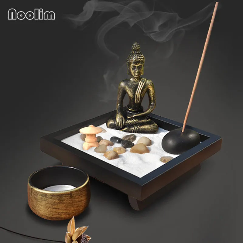 Новый китайский креативный сухой пейзаж Zen Sand чайная комната статуя Будды