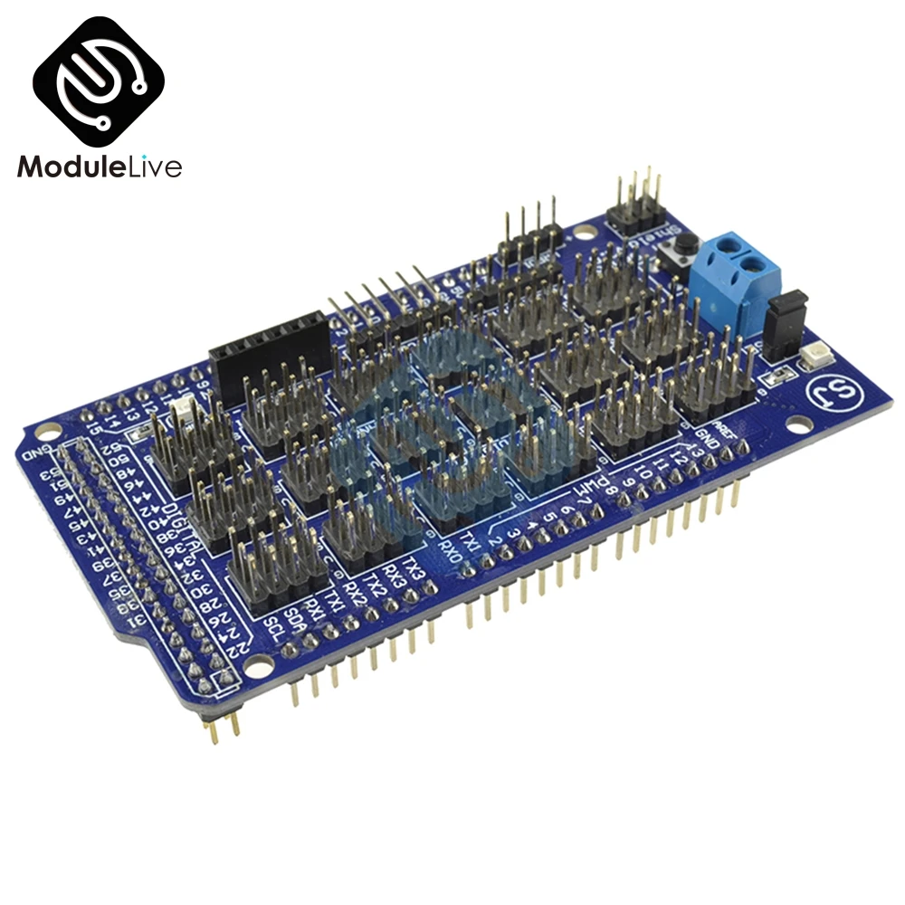For Arduino Mega Sensor Module Shield V2.0 V2 For Arduino ATMEGA2560 ATMEGA 2560 R3 ATMEGA1280 1280 ATmega8U2 ATMEL AVR
For Arduino Mega Sensor Module Shield V2.0 V2 For Arduino ATMEGA2560 ATMEGA 2560 R3 ATMEGA1280 1280 ATmega8U2 ATMEL AVR