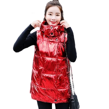 2019 New Autumn Winter Vest Women Waistcoat Female Sleeveless Jacket Warm Hooded Bread Vest Feminino Solid Silver Black Red D026
2019 New Autumn Winter Vest Women Waistcoat Female Sleeveless Jacket Warm Hooded Bread Vest Feminino Solid Silver Black Red D026