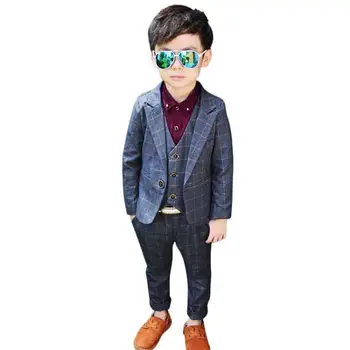 2019 New Baby Boy Suit For Wedding Piano Party Teenage Boys Plaid Blazer+Vest+Pant 3Pcs Sets Kids Boys Suits Formal Clothes Y168
2019 New Baby Boy Suit For Wedding Piano Party Teenage Boys Plaid Blazer+Vest+Pant 3Pcs Sets Kids Boys Suits Formal Clothes Y168