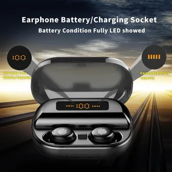 V11 TWS Waterproof BT Earphone Wireless Headphones Torch Type 2400mAh LED Power Display Charging Box
V11 TWS Waterproof BT Earphone Wireless Headphones Torch Type 2400mAh LED Power Display Charging Box
