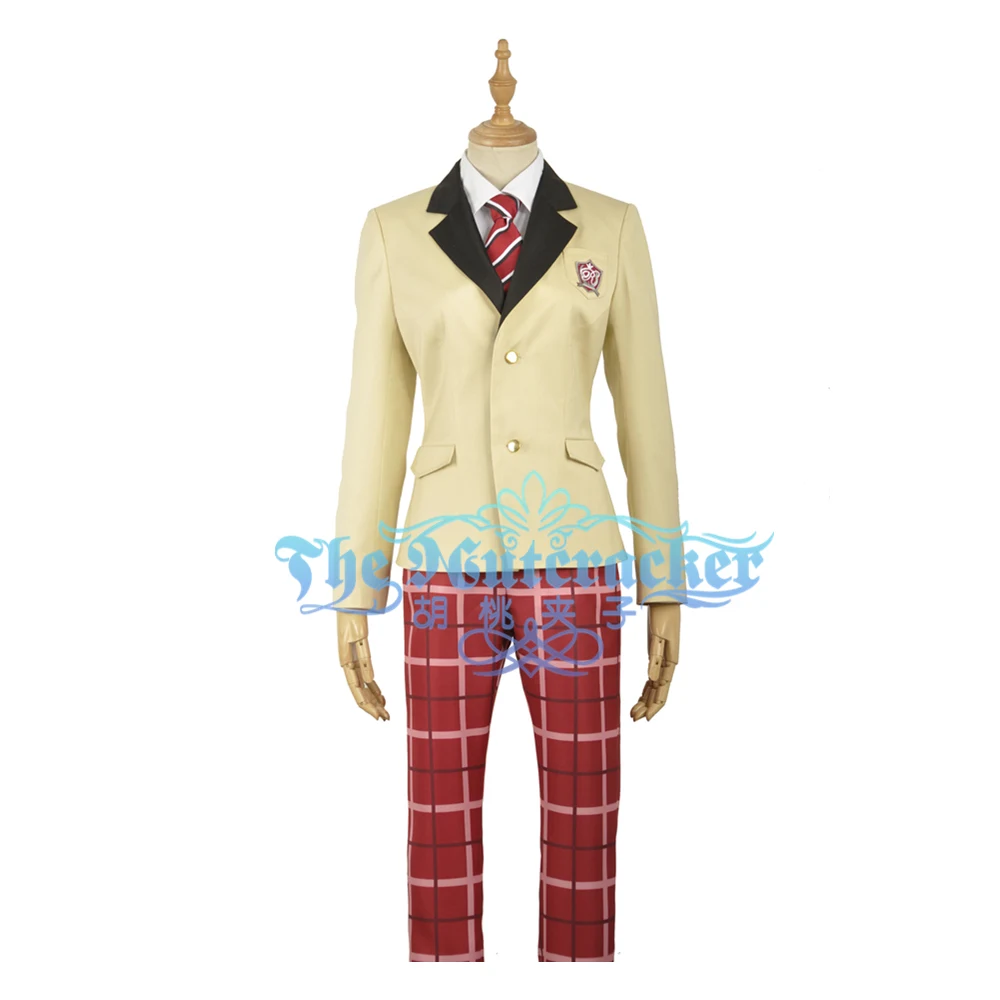 Ensemble Stars Eve TOMOE HIYORI SAZANAMI JUN Cosplay Costume Custom Adult Men Outfit Academy Unifrom Red Plaid Pants 
Ensemble Stars Eve TOMOE HIYORI SAZANAMI JUN Cosplay Costume Custom Adult Men Outfit Academy Unifrom Red Plaid Pants