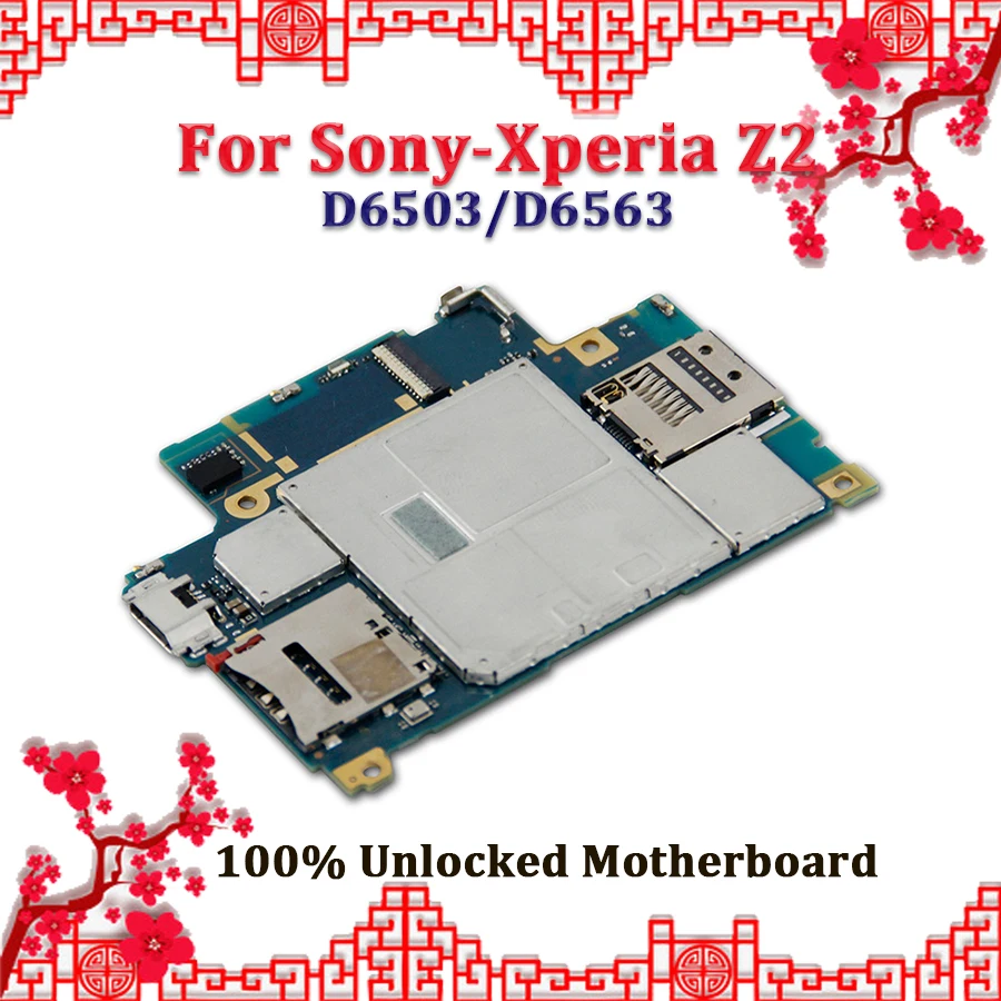 

Replacement Motherboard Mainboard Logic Board Original Unlocked For Sony Xperia Z2 D6503 D6563 Motherboard With Android System