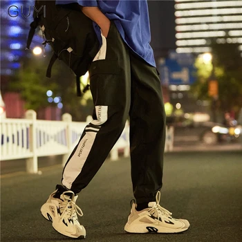 GUYI Black White Side Stripe Sport Pants Men White Blue Rib Ankle Pockets Joggers Male Boy Casual Fashion Streetwear Trousers
GUYI Black White Side Stripe Sport Pants Men White Blue Rib Ankle Pockets Joggers Male Boy Casual Fashion Streetwear Trousers