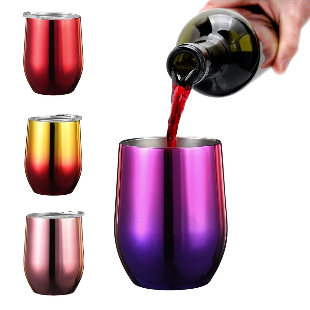 9oz UV Plating Steel Stemless Wine Glass Tumbler Double Wall Vaccum Insulation Dropshipping 2019
9oz UV Plating Steel Stemless Wine Glass Tumbler Double Wall Vaccum Insulation Dropshipping 2019