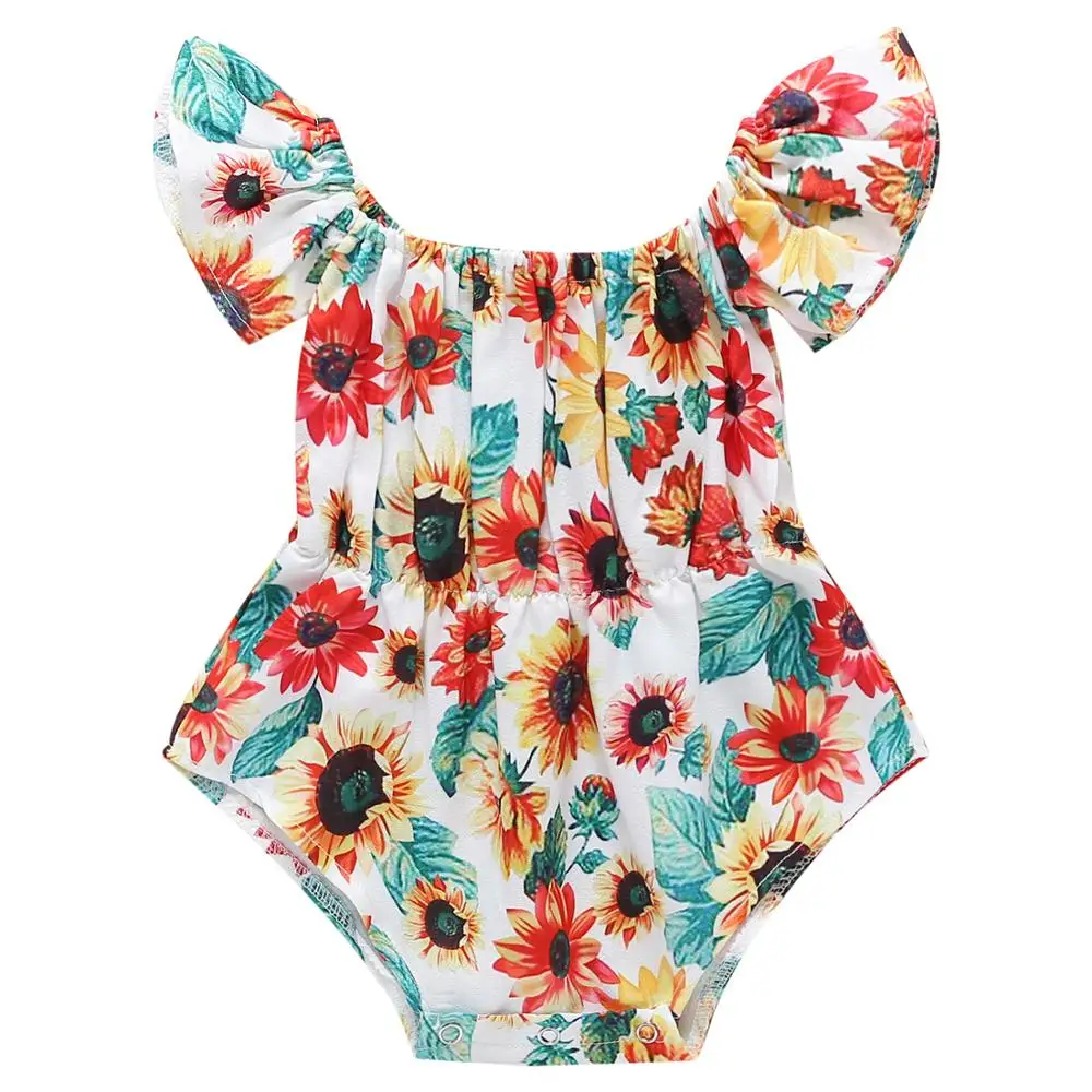 1Pcs Newborn baby girl romper sleeveless Sunflower print Jumpsuit Outfits Clothes Bodysuit Toddler Infant clothing set
1Pcs Newborn baby girl romper sleeveless Sunflower print Jumpsuit Outfits Clothes Bodysuit Toddler Infant clothing set