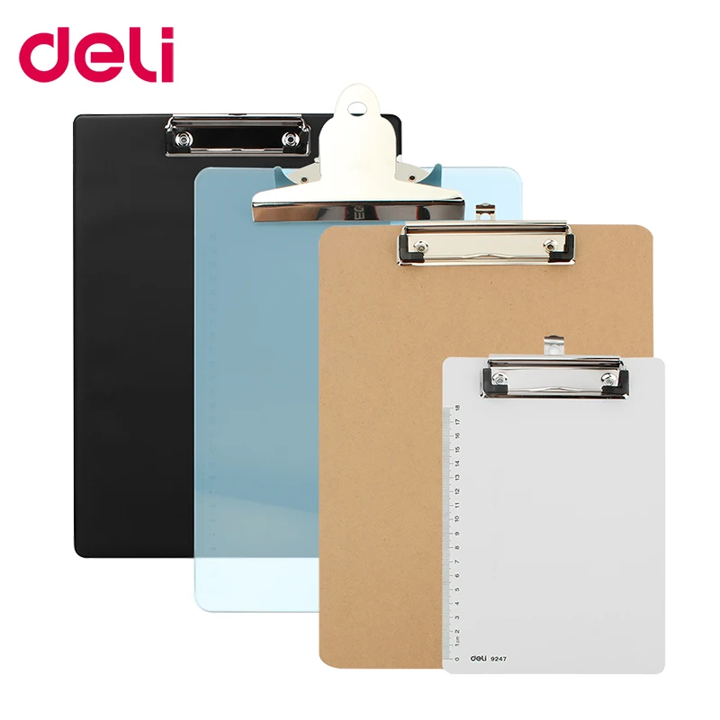 Deli writing board clamp board clip translucent folder A4 pad plate clip A5 wood plastic hanging workshop office stationery
Deli writing board clamp board clip translucent folder A4 pad plate clip A5 wood plastic hanging workshop office stationery