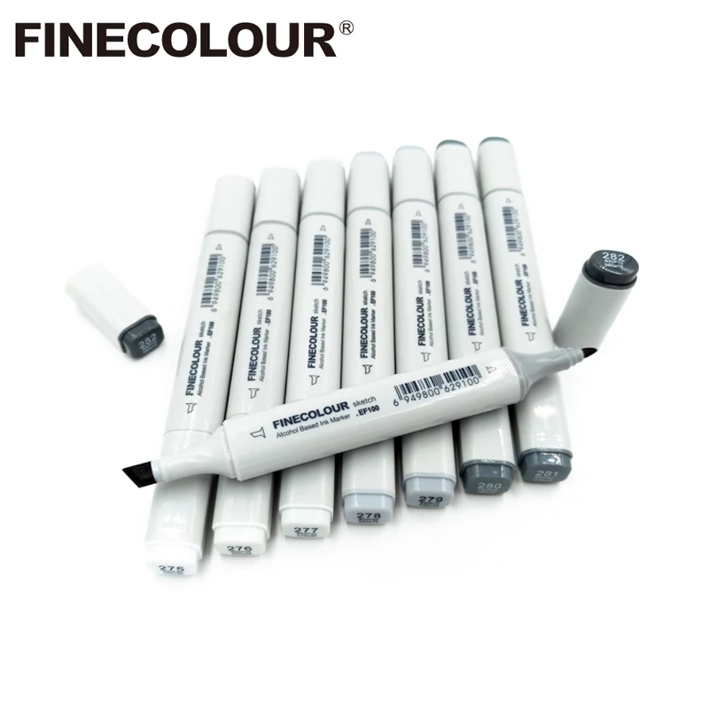 Finecolour Double-Ended Alcohol Based Ink Neutral Gray Color Sketch Art Marker Gray Tones
Finecolour Double-Ended Alcohol Based Ink Neutral Gray Color Sketch Art Marker Gray Tones