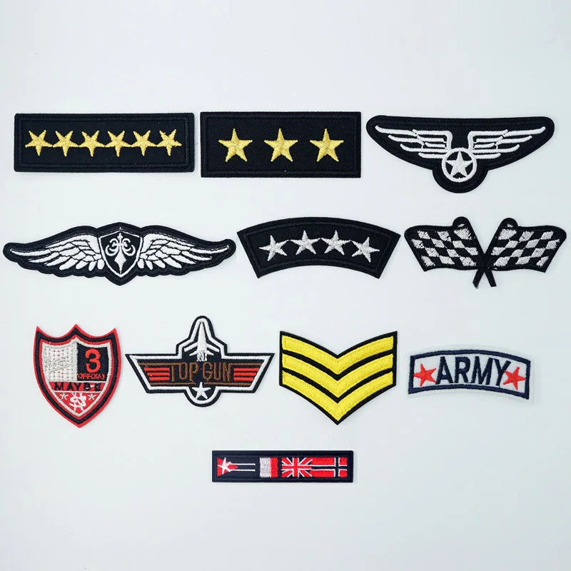 Star Rank Grade Army Emblem Iron On Patches Sewing Embroidered Applique Jacket Clothes Stickers Badge DIY Apparel Accessories
Star Rank Grade Army Emblem Iron On Patches Sewing Embroidered Applique Jacket Clothes Stickers Badge DIY Apparel Accessories