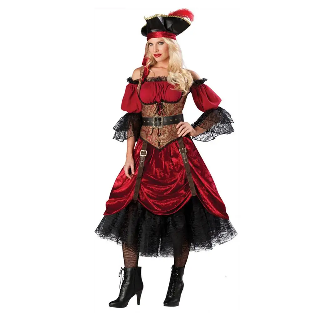 Halloween Good Quality Deluxe Pirate Costume Women Sexy Pirate Cosplay Fancy Dress
Halloween Good Quality Deluxe Pirate Costume Women Sexy Pirate Cosplay Fancy Dress