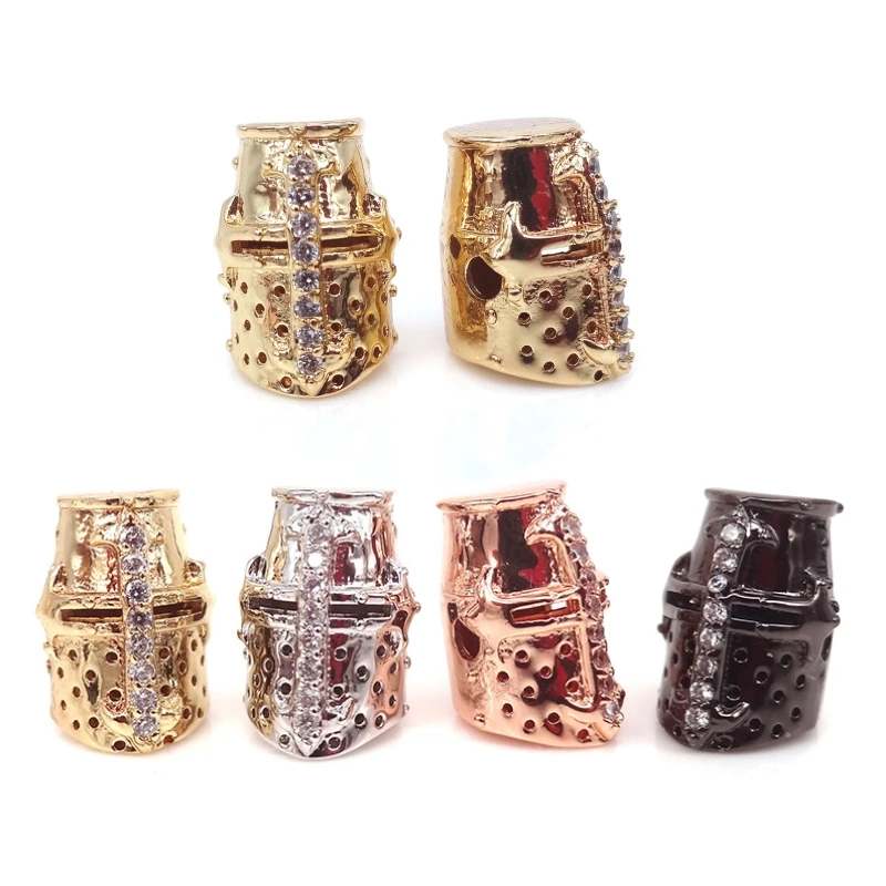 Pave CZ Roman Warrior Helmet Metal Beads,Gold Silver Black Plated Crusaders Beads For Bracelet DIY Jewelry Accessories Beads
Pave CZ Roman Warrior Helmet Metal Beads,Gold Silver Black Plated Crusaders Beads For Bracelet DIY Jewelry Accessories Beads